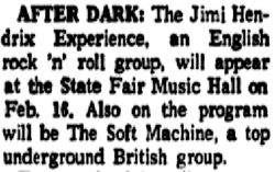 Jimi Hendrix / Soft Machine / Moving Sidewalks / The Chessmen on Feb 16, 1968 [120-small]