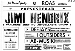Jimi Hendrix / Mersy Sect / AB Musik / The Deejays / The Outsiders on Sep 6, 1967 [144-small]