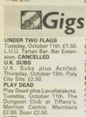 UK Subs / Actifed on Oct 13, 1983 [321-small]