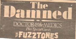 The Damned / The Fuzztones on May 30, 1985 [327-small]