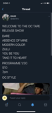 DARE / Modern Color / Zulu / Absence of Mine / You Be You / Take it to Heart on Jan 30, 2020 [283-small]