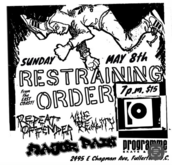 Restraining Order  / Repeat Offender / Vile Reality / Major Pain on May 8, 2022 [306-small]