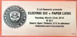 Paper Lions / Electric Six on Mar 23, 2010 [377-small]