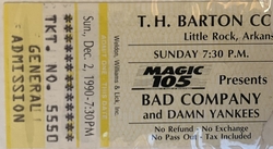Bad Company / Damn Yankees on Dec 2, 1990 [863-small]
