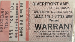 Warrant / Firehouse  / Trixter on Jun 26, 1991 [886-small]