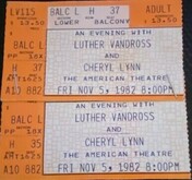 Luther Van Dross / Cheryl lynn on Nov 5, 1982 [887-small]