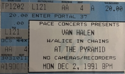 Van Halen / Alice In Chains on Dec 2, 1991 [892-small]