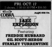 Freddie Hubbard / Gil Scott-Heron / Stanley Turentine on Oct 17, 1986 [454-small]