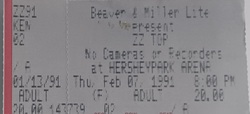 ZZ Top on Feb 7, 1991 [330-small]