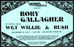 Rory Gallagher / Wet Willie / Rush on Nov 12, 1974 [284-small]