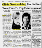 Olivia Newton-John / Jim Stafford on Apr 16, 1977 [389-small]