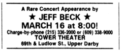 Jeff Beck / Paul Thorn on Mar 16, 1999 [930-small]