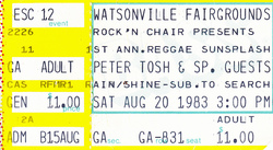 Peter Tosh / Dennis Brown / Burning Sensations on Aug 20, 1983 [165-small]