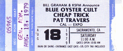 Blue Oyster Cult / Cheap Trick / Pat Travers on Aug 18, 1979 [241-small]