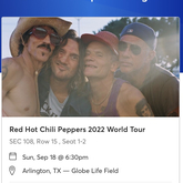 Red Hot Chili Peppers: Global Stadium/ Unlimited Love Tour on Sep 18, 2022 [877-small]