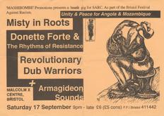 Misty In Roots / Revolutionary Dub Warriors / Donnete Forte & The Rhythms Of Resistance on Sep 17, 1994 [896-small]