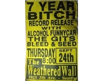 7 Year Bitch / Alcohol Funnycar / The Gits / Bleed & Seed on Sep 24, 1992 [974-small]
