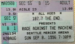 Rage Against The Machine / Girls Vs. Boys / Stanford Prison Experiment on Sep 8, 1996 [315-small]