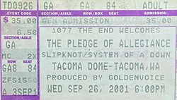 Slipknot / System of a Down on Sep 26, 2001 [399-small]