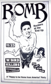 Illustration by Richard Carse, tags: Bomb, Bird Killers, San Francisco, California, United States, Gig Poster, The End Up - Bomb / Bird Killers on Nov 25, 1987 [858-small]