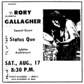 Rory Gallagher / Status Quo on Aug 17, 1974 [108-small]