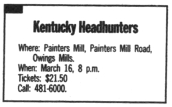 Kentucky Headhunters / Travis Tritt on Mar 16, 1991 [469-small]