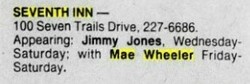 Mae Wheeler / Jimmy Jones on Jan 13, 1988 [807-small]