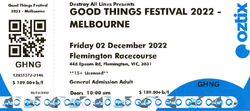 Physical Ticket, Good Things Festival 2022 on Dec 2, 2022 [212-small]
