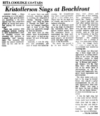 Kris Kristofferson / Rita Coolidge on Jul 1, 1972 [381-small]