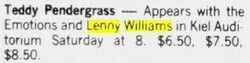 Teddy Pendergrass / Emotions / Lenny Williams on Oct 7, 1978 [607-small]