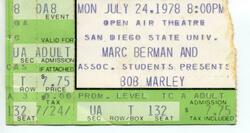 Bob Marley / Bob Marley & The Wailers on Jul 24, 1978 [632-small]
