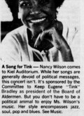 Nancy Wilson / Buddy Moreno's 18-piece Orchestra / Perri Moreno / Gene Lynn on Jul 20, 1980 [649-small]