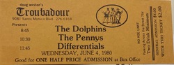 Differentials / The Pennys / The Dolphins on Jun 4, 1980 [765-small]