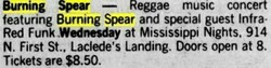 Burning Spear /  Infra-Red Funk  on Sep 8, 1982 [948-small]