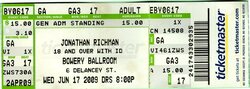 Jonathan Richman feat. Tommy Larkins on drums / Vic Chesnutt on Jun 17, 2009 [267-small]