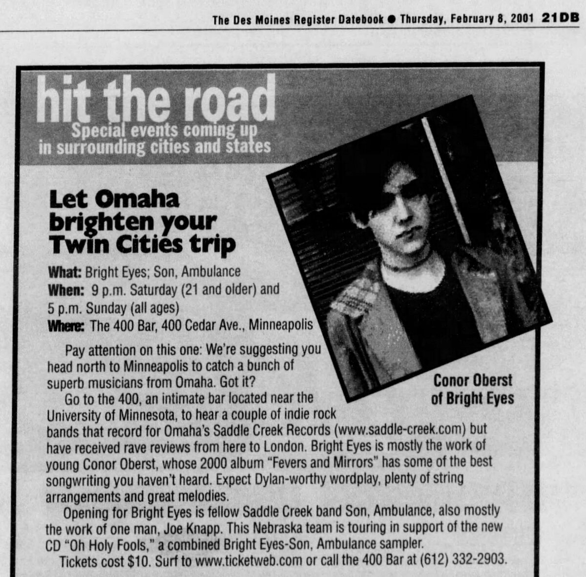 Son, Ambulance Concert & Tour History Concert Archives