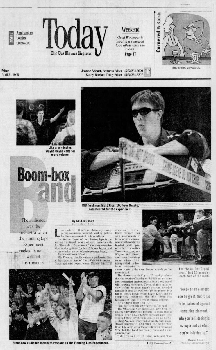 The Flaming Lips Boombox Experiment Concert & Tour History Concert