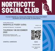 Ticket, Nashville Pussy / Mammoth Mammoth / The Blacktides on Dec 8, 2022 [007-small]