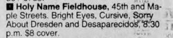 tags: Advertisement - Bright Eyes / Cursive / Sorry About Dresden / Desaparecidos on Apr 21, 2001 [288-small]