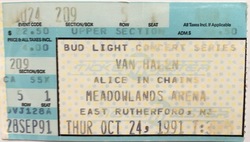 Van Halen / Alice in Chains on Oct 24, 1991 [378-small]