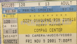 Ozzy Osbourne / Rob Zombie on Nov 9, 2001 [238-small]