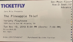 The Pineapple Thief on Nov 19, 2019 [243-small]