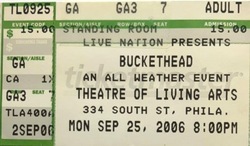tags: Buckethead, Ticket, Theatre Of Living Arts  - Buckethead / That 1 Guy / School Of Rock on Sep 25, 2006 [435-small]