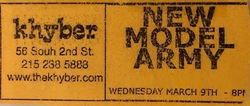 tags: New Model Army, Philadelphia, Pennsylvania, United States, Ticket, The Khyber - New Model Army on Mar 9, 2005 [476-small]