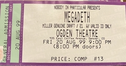 Megadeth on Aug 20, 1999 [343-small]
