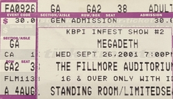 Megadeth on Sep 26, 2001 [346-small]