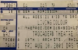 tags: Living Colour, Philadelphia, Pennsylvania, United States, Ticket, Trocadero Theatre - Living Colour on Aug 10, 2001 [375-small]