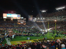 Super Bowl XLIII Halftime Performance, tags: Bruce Springsteen, Tampa, Florida, United States, Raymond James Stadium - Bruce Springsteen & The E Street Band / The Joyce Garrett Singers on Feb 1, 2009 [690-small]