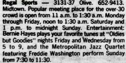 Bernie Hayes / Metropolitan Jazz Quartet w/Freddy Washington on Jul 1, 1980 [947-small]