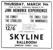 Jimi Hendrix / The Family / The Strollers / The Small Four / The Mandrakes on Mar 9, 1967 [781-small]
